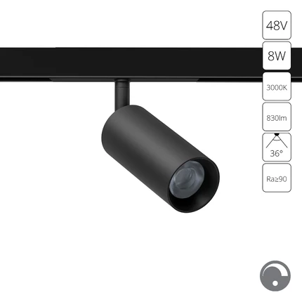 Магнитный трековый светильник Arte Lamp OPTIMA 0.1-10V A7490PL-1BK